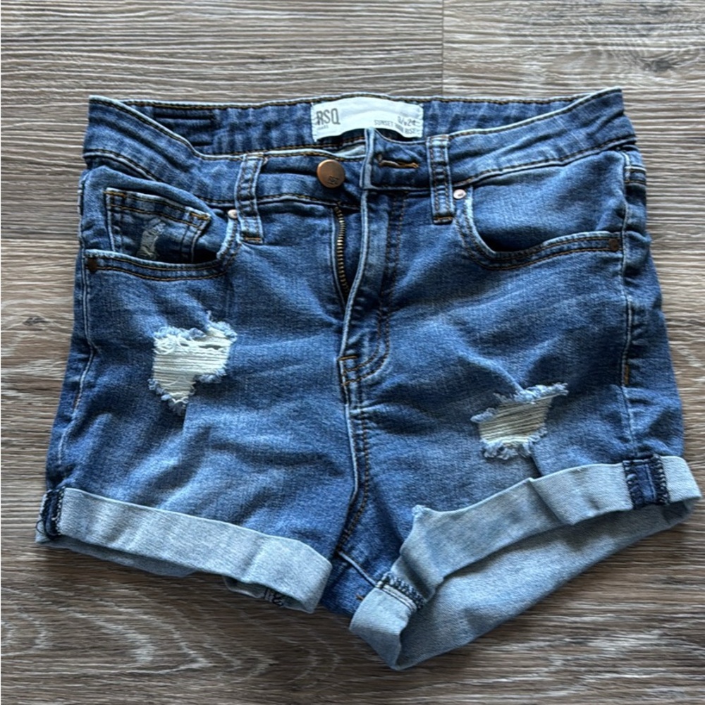 RSQ Women's Blue Denim Shorts